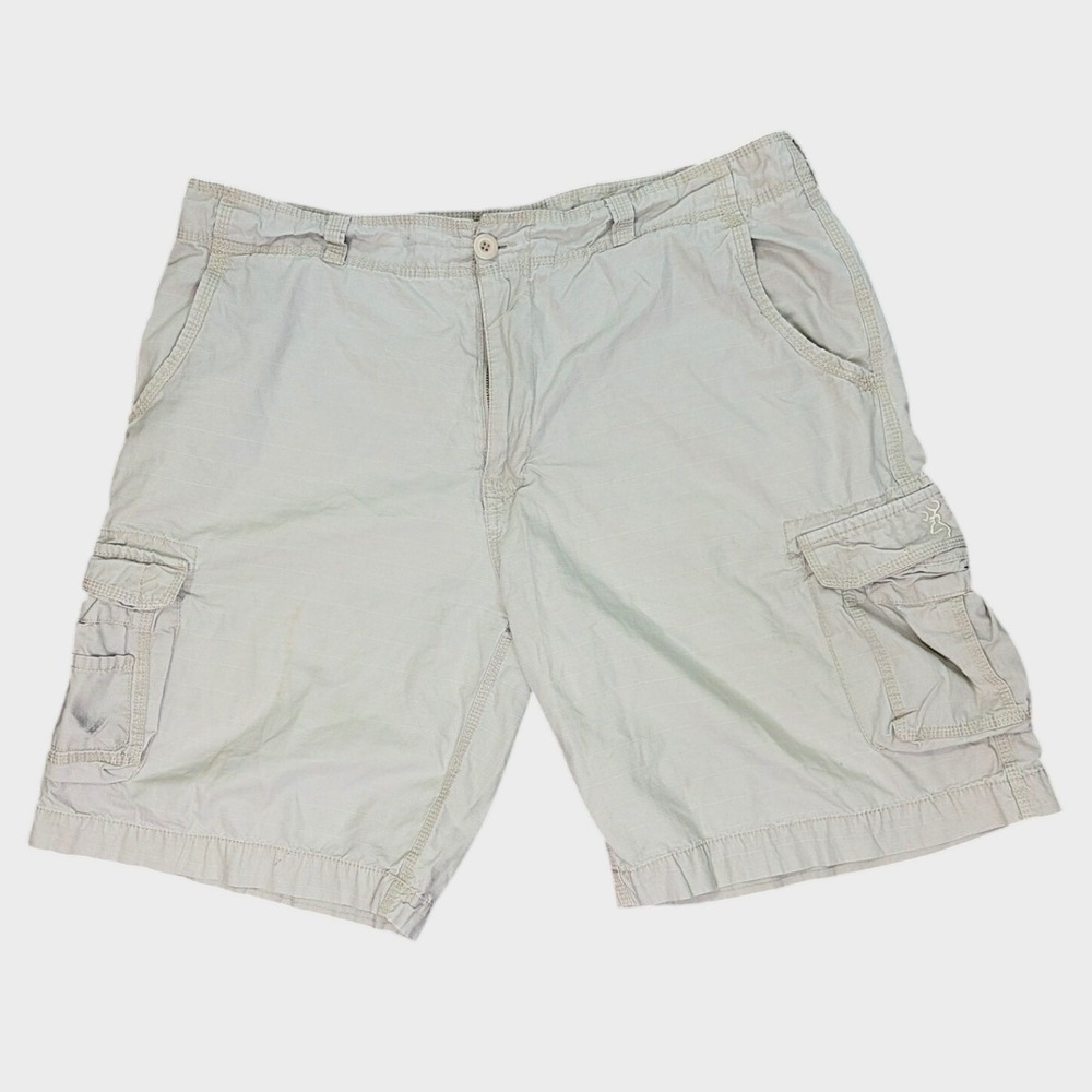 Mens Outdoor Camping Hiking Utility Cargo Shorts Ripstop Tan 40